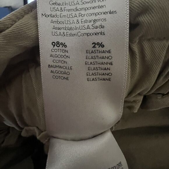 Mother Size 27 yoyo ruffle greaser paper bag highrise straight khakis pants w24 - Picture 12 of 13